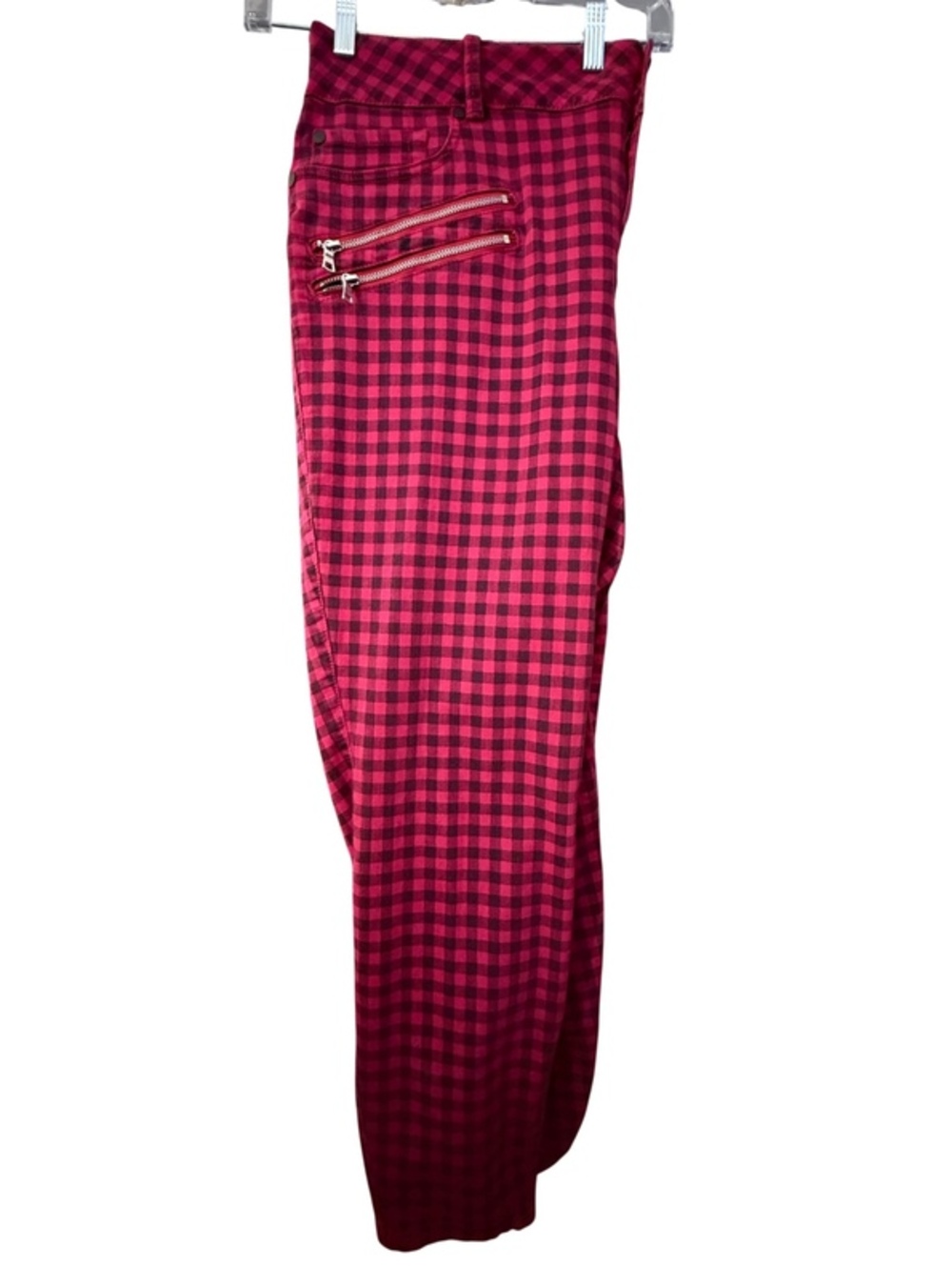 Torrid Red Plaid Skinny Jeans 24X